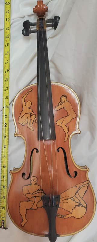 Folk Art Unusual Rare Samuel Eastman Viola 14" image 1