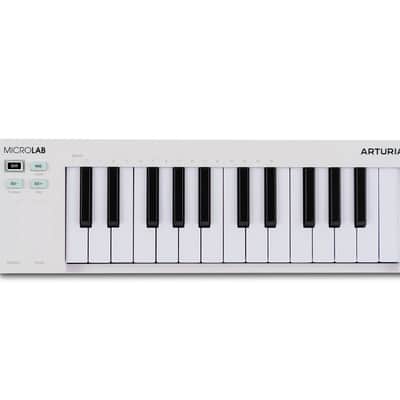 ARTURIA MICROLAB MK3 MIDI KEYBOARD-WHITE : BRAND NEW :  [DETROIT MODULAR]