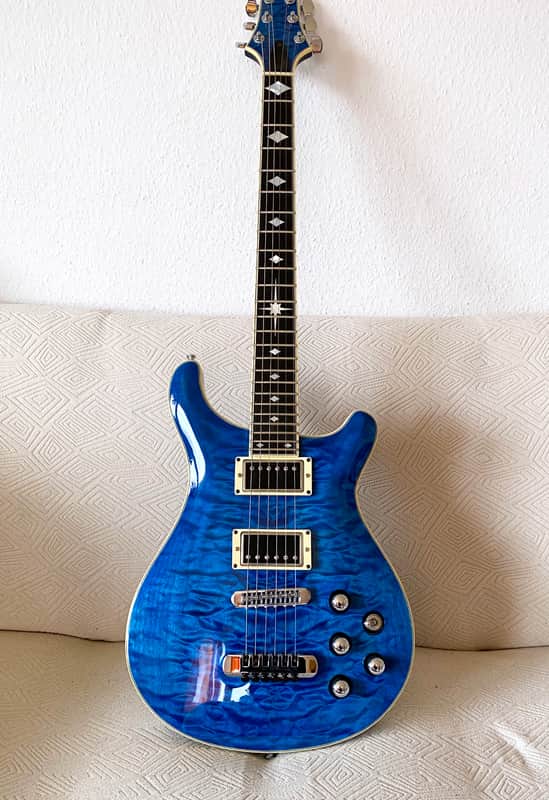 Thomas Ochs PRS-style Custom Made 2010s - Blue Transparent image 1