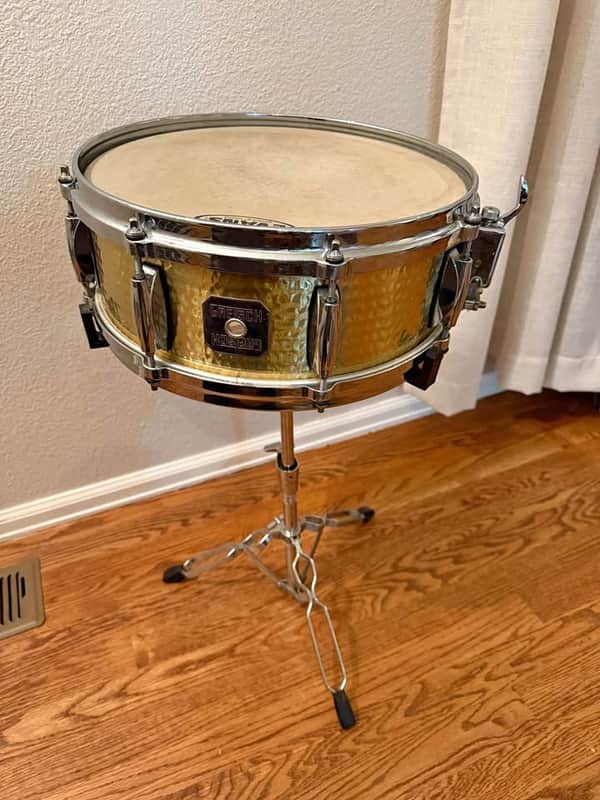 Gretsch Hammered Brass Snare Drum image 1