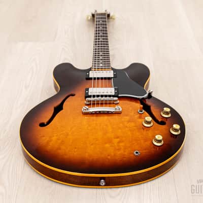 1980 Greco Super Real SA-900 335-Style Vintage Semi-Hollow Guitar Sunburst, Near-Mint w/ Maxon PAFs, Japan image 13