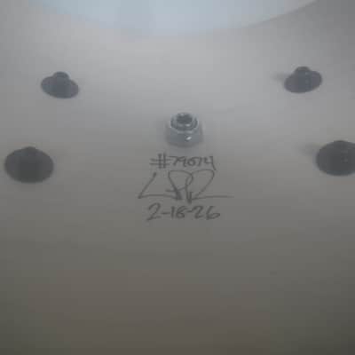 Pork Pie USA Custom 8x14" Maple Snare-Exotic Sapele With Burl Walnut Stripe image 9