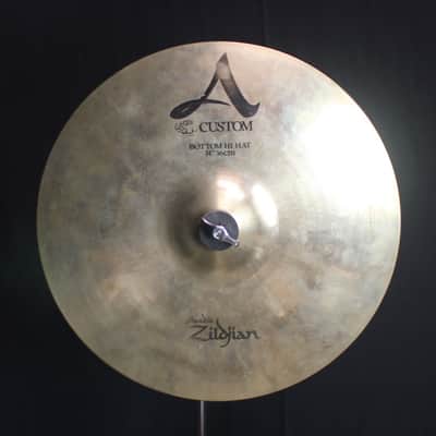 Used Zildjian 14" A Custom Hi Hats - 1098g/1327g (video demo) image 4