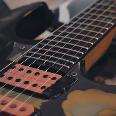 Ibanez JEM77-FP Steve Vai Signature 1988 - 2004 - Black Floral Pattern image 6