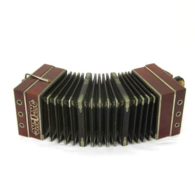 Foerster 96 Key Chemnitzer Concertina Button Accordion, Original Case image 1