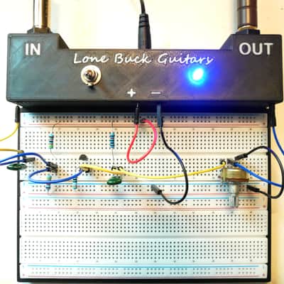 Pedal Builder X Large Prototype Breadboard With Integrated Jacks, True Bypass, Power Supply and Components for Amplifier Circuit DIY Guitar Builders image 1