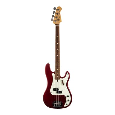 Used Lakland Skyline Series 44-64 Bob Glaub Bass Candy Apple Red 2002 image 4