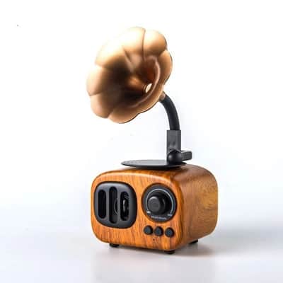 Retro Bluetooth Speaker with FM Radio – Portable Vintage Wireless Speaker with AUX & USB Playback image 3