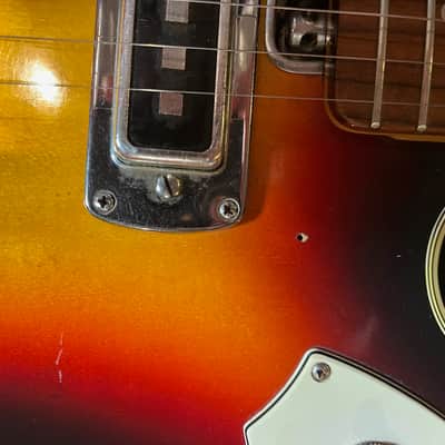 Teisco Thin Hollowbody with Tremolo, like Jack White's Crestwood Astral II image 4