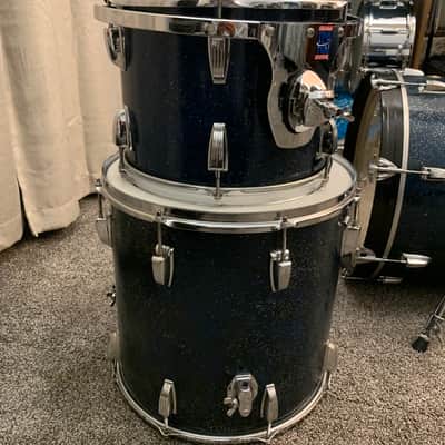 Ludwig No. 987 "Super Beat" Outfit 9x13 / 16x16 / 14x20" Drum Set with Keystone Badges - Blue Sparkle image 11