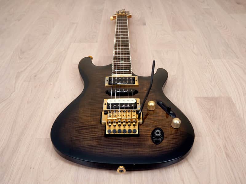 1994 Ibanez S540FM S Series Electric Guitar HSH Transparent Black