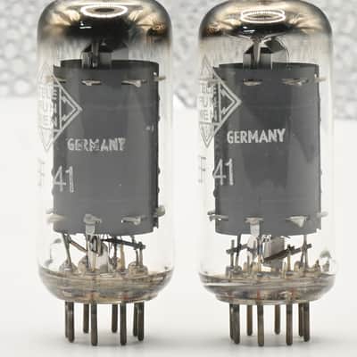 2x1940's Telefunken EF41 Top Ring Getter Made in Germany Amplitrex Tested Tube image 4