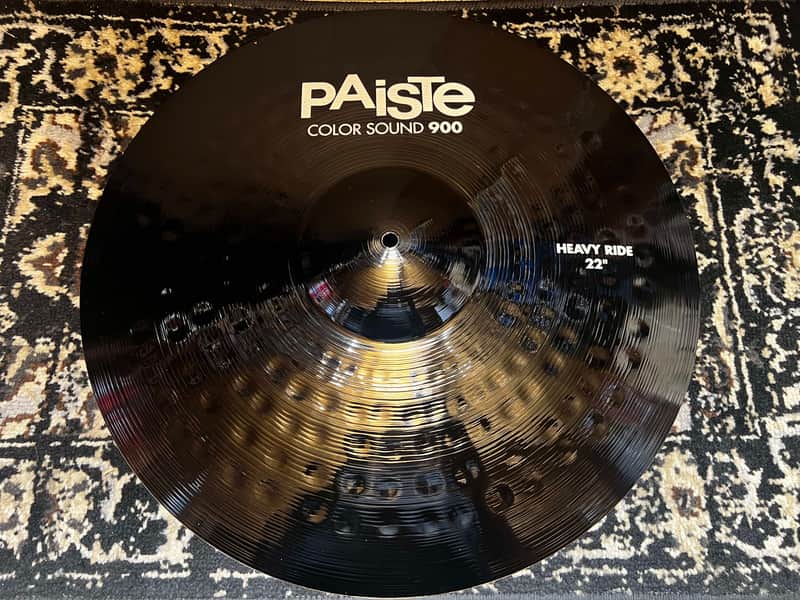 Paiste 22" Color Sound 900 Series Heavy Ride Cymbal - Black image 1