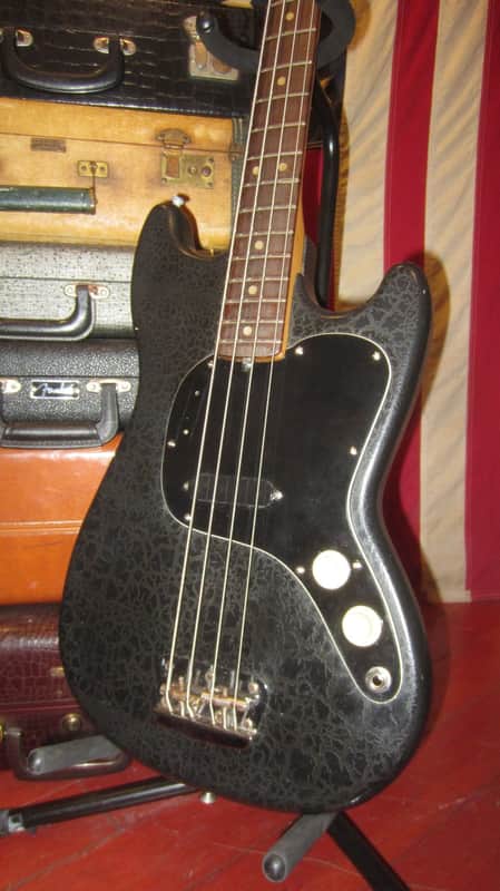 1978 Fender Musicmaster Bass Black image 1