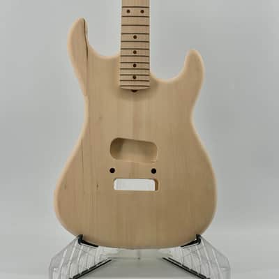 LOCKE Custom “HFT” Hot For Teacher EVH Little Guitars Short Scale Body & 5150 Banana Neck =\//-/= image 6