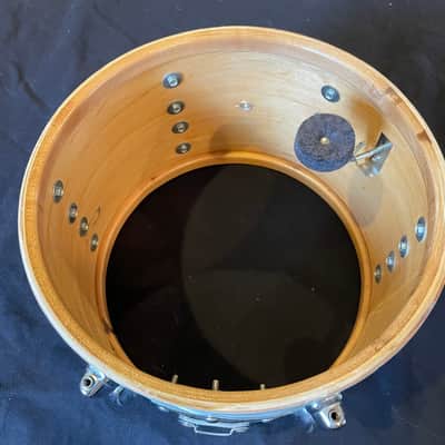 Slingerland Tom 8" x 12" Early 70s White Satin Flame Pearl image 10