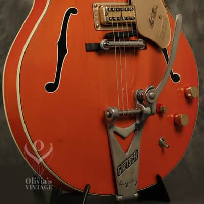 1964 Gretsch Chet Atkins 6120 Nashville Western Orange with HANG TAG image 11