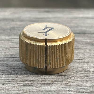 Vintage 1960's Gretsch G Arrow Guitar Knob Gold With Set Screw (05101) image 4