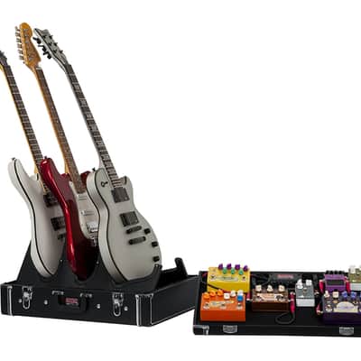 Gator Cases Gig-Box Jr. All-In-One Pedal Board / 3x Guitar Stand- Open Box image 2