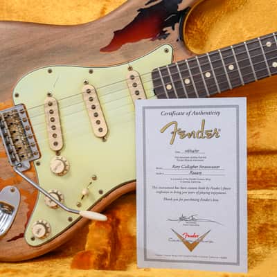 Fender Custom Shop Rory Gallagher Signature Stratocaster 3-Color Sunburst Relic 2007 w/OHSC image 11