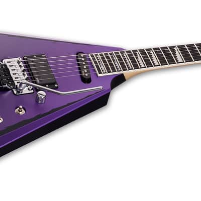 ESP Alexi Ripped Sawtooth - Purple Fade Satin w/ Ripped Pinstripes - Original Series image 17