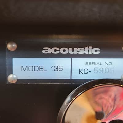 Vintage 1970s Acoustic Model 136 1x15" Bass Combo Amp image 13