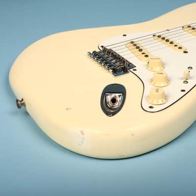 1986 Squier White Japan Stratocaster Electric Guitar image 8
