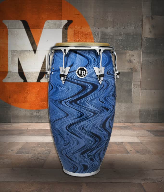 Latin Percussion LP J Madera CCII 11 3/4" Conga Blue Swirl (LPL559X-JM) image 1