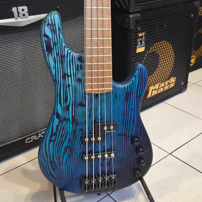 Sandberg California VT5 35" 2026 - Zebra Finish Blueburst Bass Guitar image 3