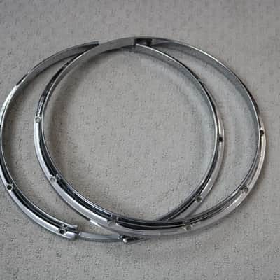 Ludwig 14" Twin Channel Die Cast 10-Lug Snare Drum Hoops (Pair) image 1