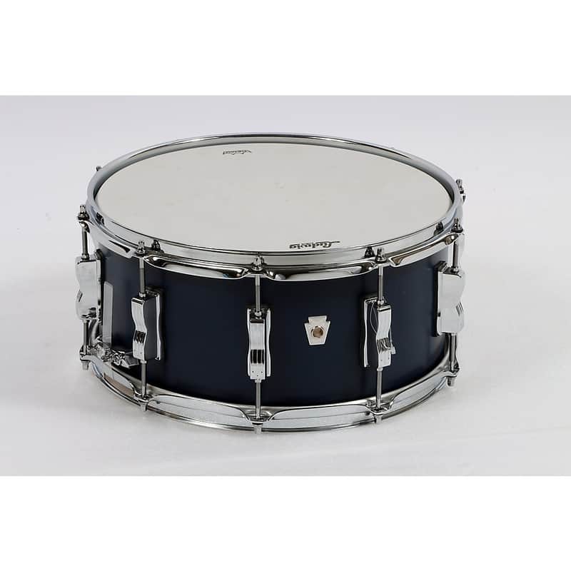 Ludwig Heritage Cherry Snare Drum Regular 14 x 6.5 in. Resolute Blue image 1