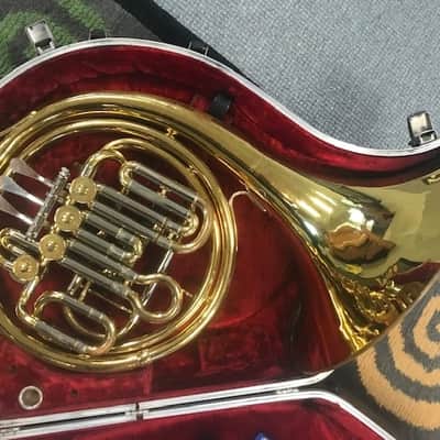 Vintage Getzen Elkhorn Compensating Double French Horn with Case/Mouthpiece. Sale Benefits Music Education Nonprofit! image 2