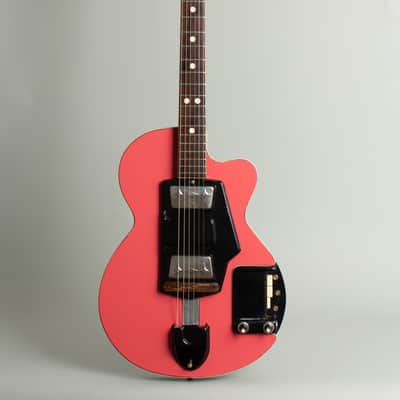 Wandre Soloist Semi-Hollow Body Electric Guitar (1964), black tolex hard shell case. image 1