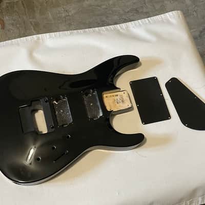 2000's Japan Jackson DKMG Dinky Black Flame Guitar Body Floyd Ready image 1