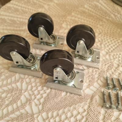 Mesa Boogie Track-Loc 3" Caster Set with Mounting Plates image 2