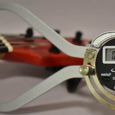 1990 Pedulla MVP-5 Bass Fretless Conversion 5-String Red w/HSC image 18