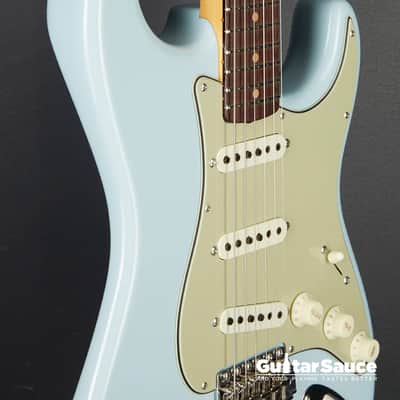 Fender Vintage Custom 59 Stratocaster Time Capsule Faded Aged 2025 - Sonic Blue (COD 1871NG) image 6