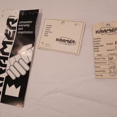 Kramer 86 Baretta certified signed by EVH image 9