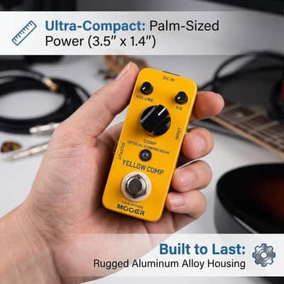 Mooer Yellow Compressor Comp guitar pedal bass compressor, True Bypass guitar compression (Price includes the import duty for US buyer) image 4