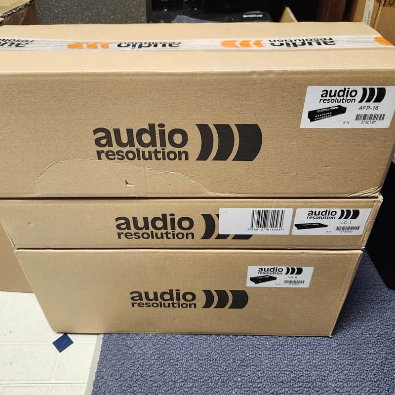 Brand New AudioResolution HA8 Headphone Amplifier, LC1 Controller & AFP16 Audio Player image 1