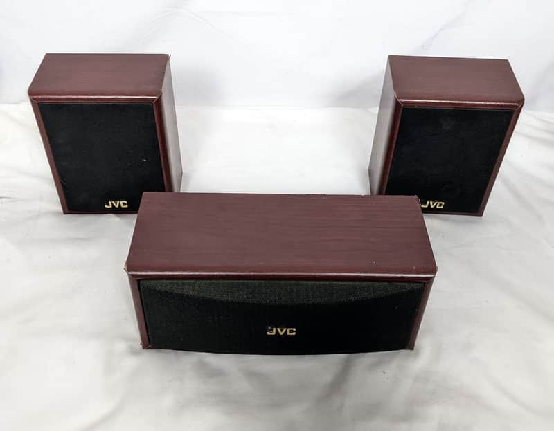 JVC Surround Sound 3 Speaker System SP-X75 Wood Grain Center - 100