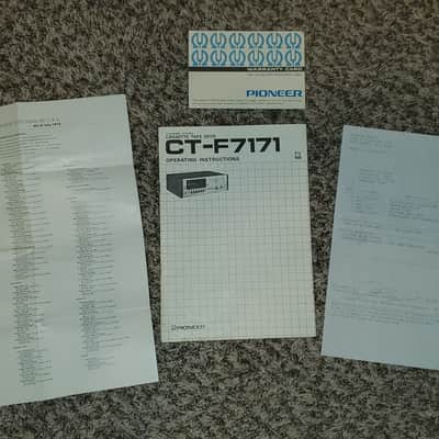 Pioneer CT-F7171 Cassette Deck. Restored with original box! image 12