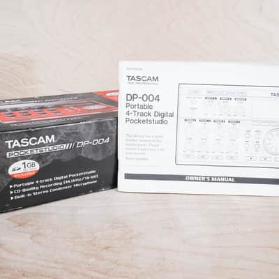 TASCAM Pocketstudio DP-004 Portable Digital 4-Track Recorder 2000s - Red w/ Box image 2