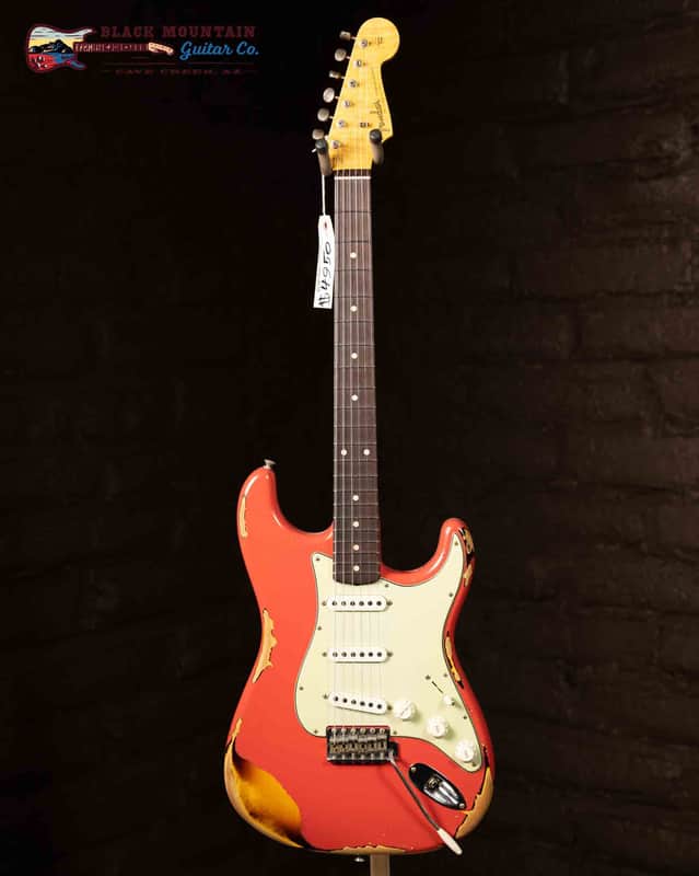 Fender Custom Shop '61 Strat Heavy Relic - Fiesta Red over Sunburst (Used) image 1