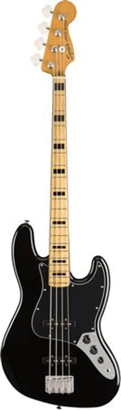 Squier Classic Vibe 70s Jazz Bass Maple Neck Black image 1
