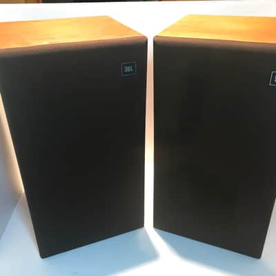 1975 JBL Decade L16 vintage walnut cabinet 2 way bookshelf speakers with 8" driver and 2" woofer image 1