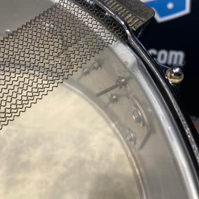 Slingerland - 1960s 6.5x14" Chrome over Brass Radio King – No. 142,  Niles Badge image 18