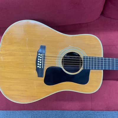 Guild G-312 12-String Acoustic Guitar 1975 - Natural image 3