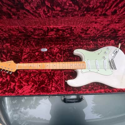 Fender Custom Pickup Work: American Original 50s Stratocaster 2018-2022 - White Blonde with custom pick guard image 1