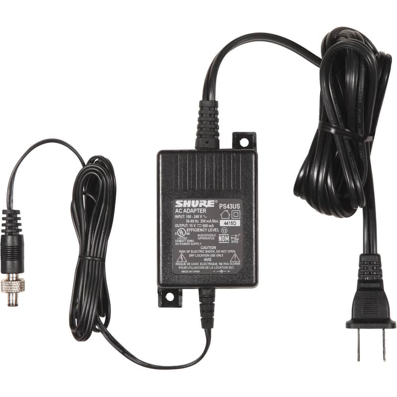 Shure PS43US 15-VDC Power Supply for Shure Wireless Receivers image 1